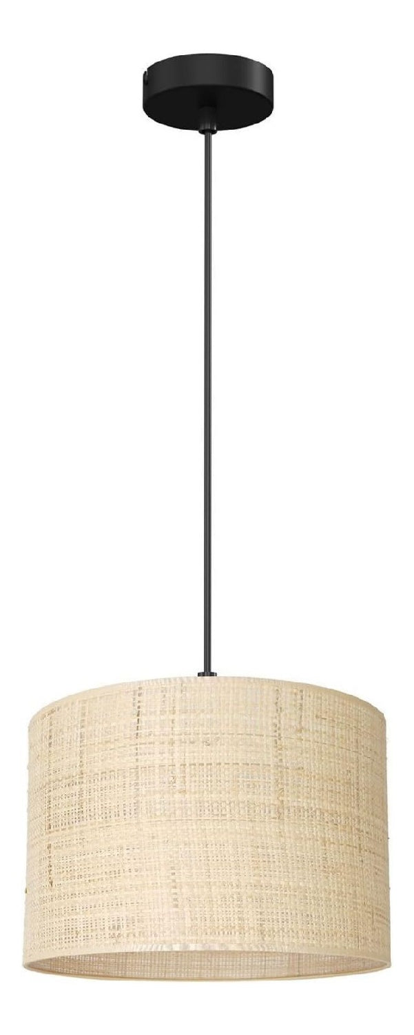 Lampada a sospensione 25 cm struttura in metallo nero