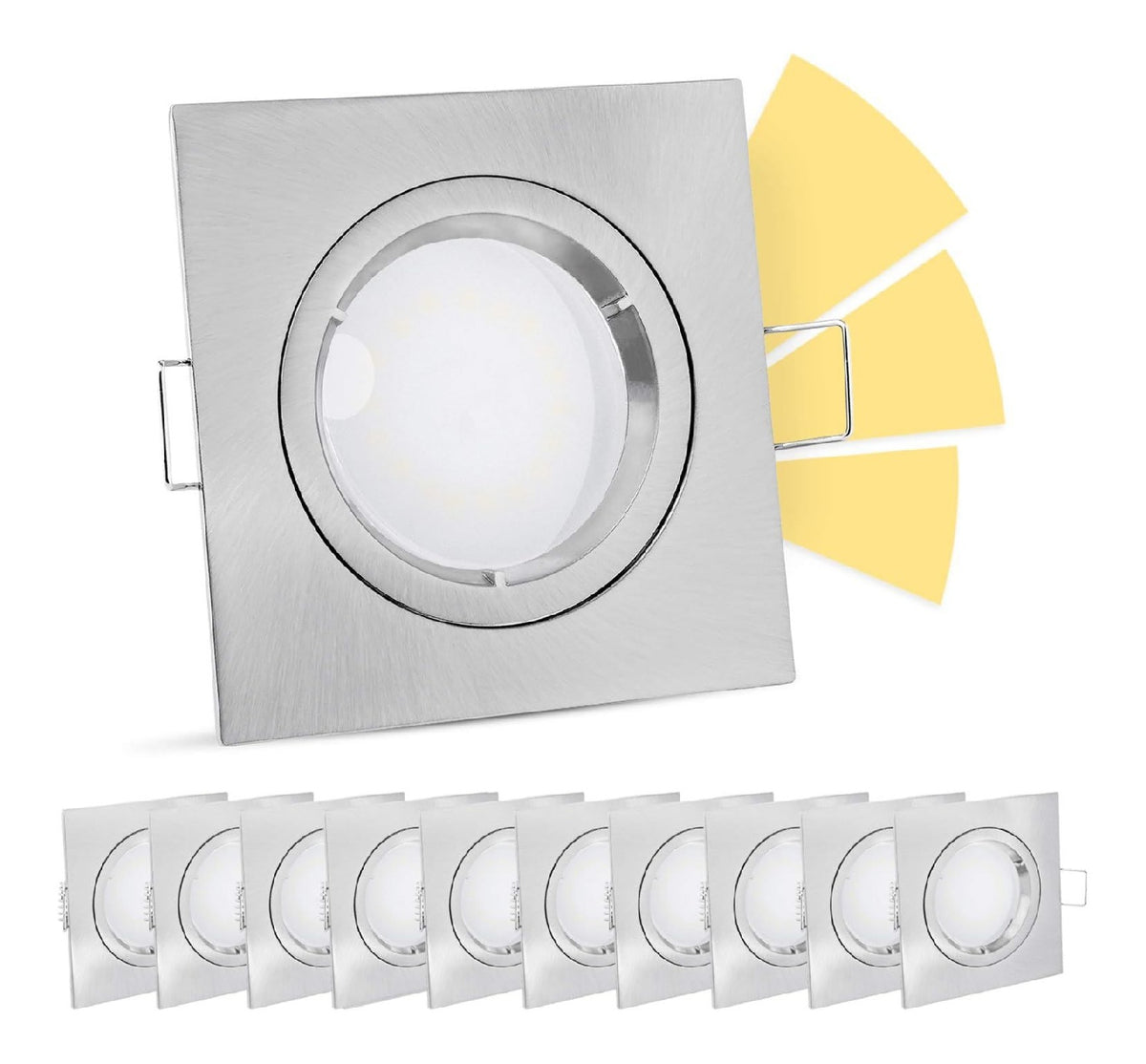 fourSTEP CORNICE RETTANGOLARE Starr Warmwei, dimmerabile regolabile bianco