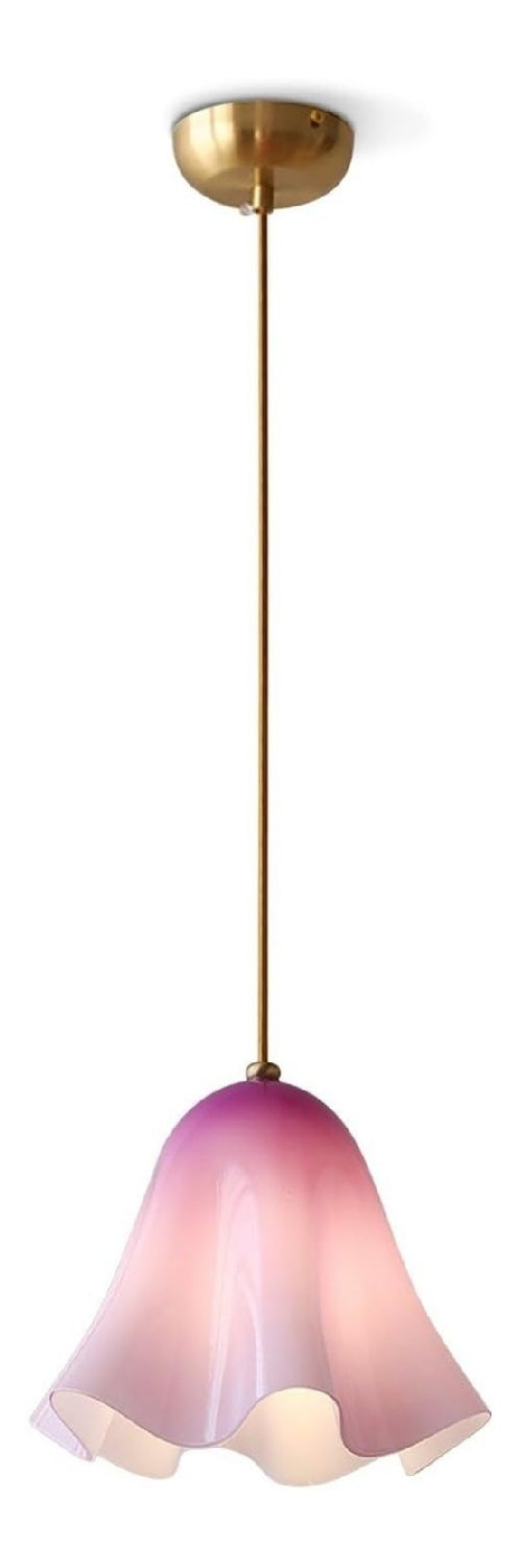 Lampada a sospensione 28 cm con diffusore in vetro oro