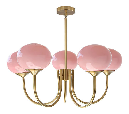 Lampadario decorativo linea minimalista regolabile oro