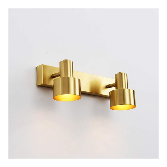 Luci specchio bagno ottone, luce regolabile finitura ottone ottone