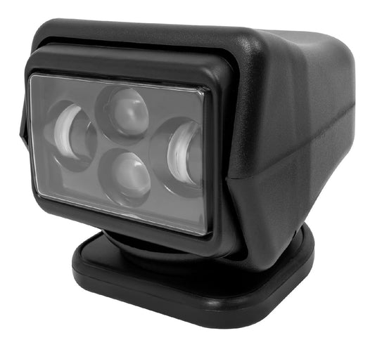 Lampada da esterno con telecomando in alluminio nero