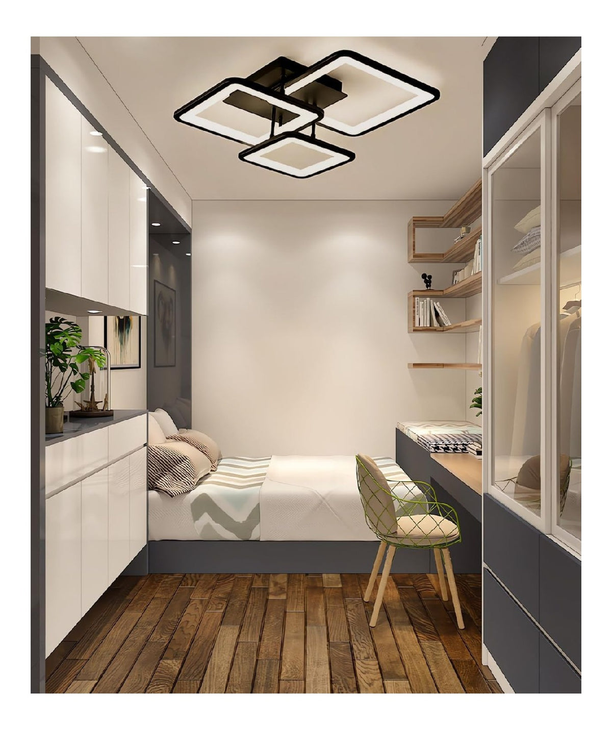 Plafoniera da soffitto dimmerabile regolabile nero stile industriale