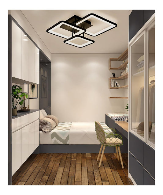 Plafoniera da soffitto dimmerabile regolabile nero stile industriale