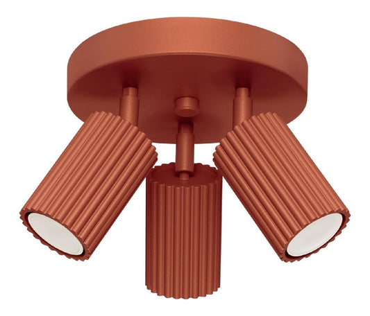 Plafoniera da soffitto in alluminio rosso