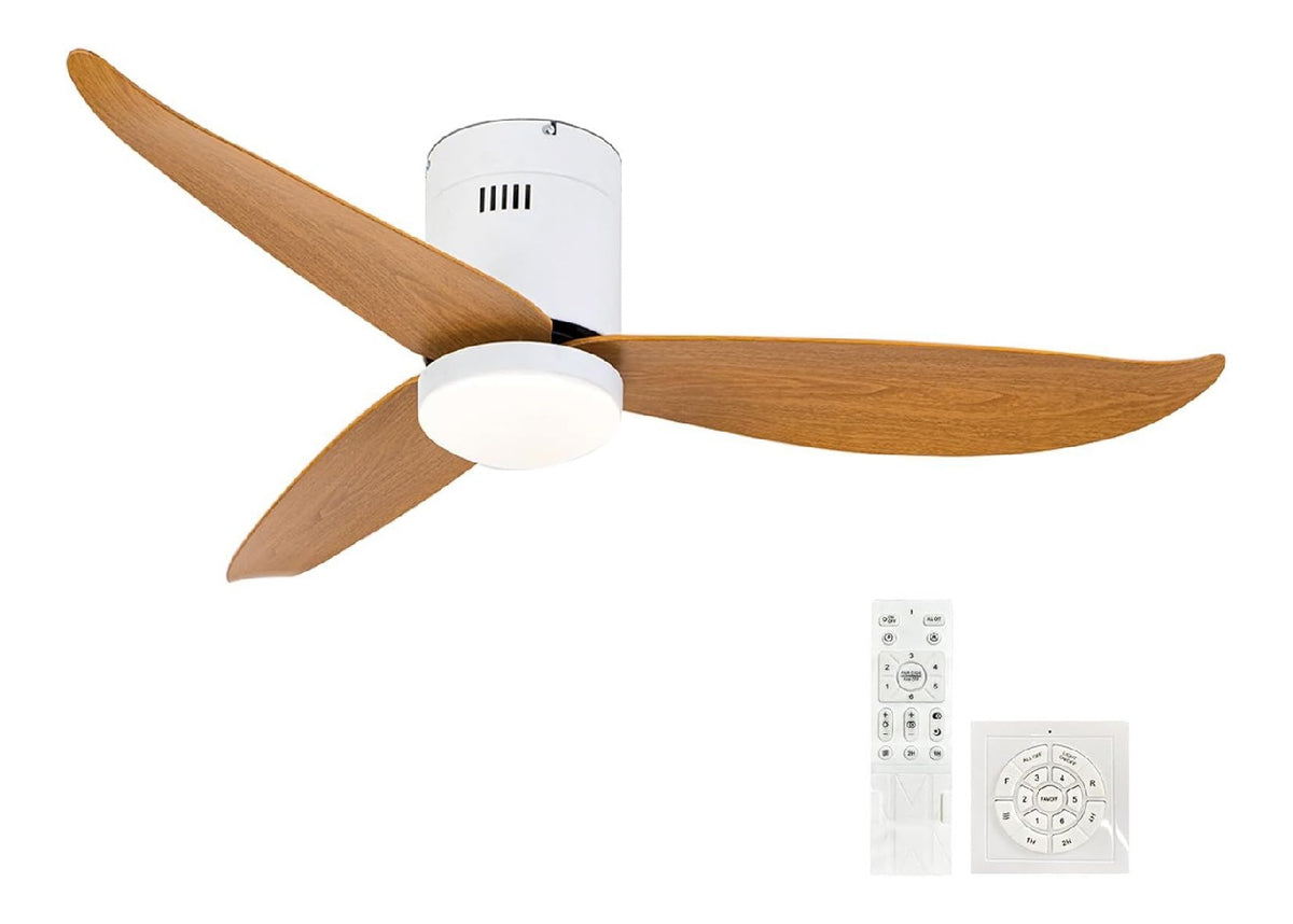 Ventilatore da soffitto con luce dimmerabile regolabile nero Alta Potenza Vento Plafoniera