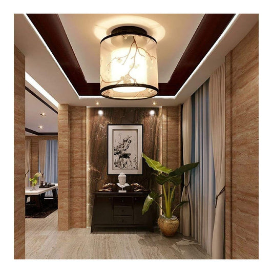 Struttura in metallo plafoniera da soffitto LED integrato nero