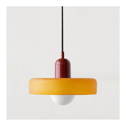 Lampada a sospensione 82 cm con diffusore in vetro nero