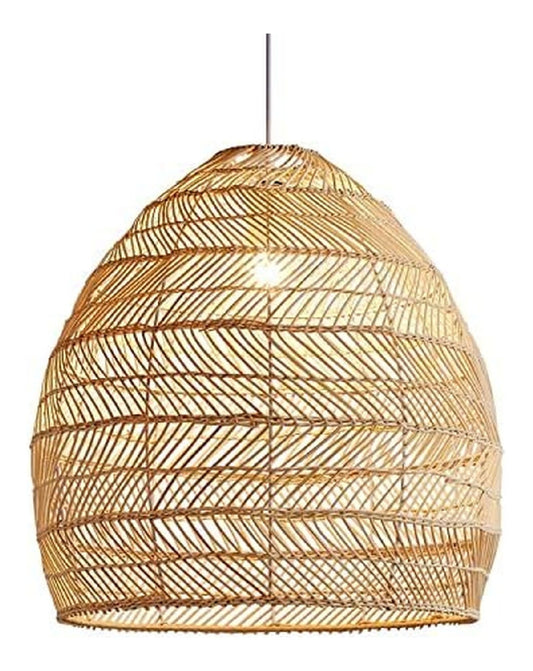 Lampadario a soffitto Camera letto lampadario rattan fatto