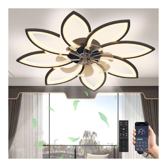 Ventilatore da soffitto con luce 7815 cm dimmerabile bianco