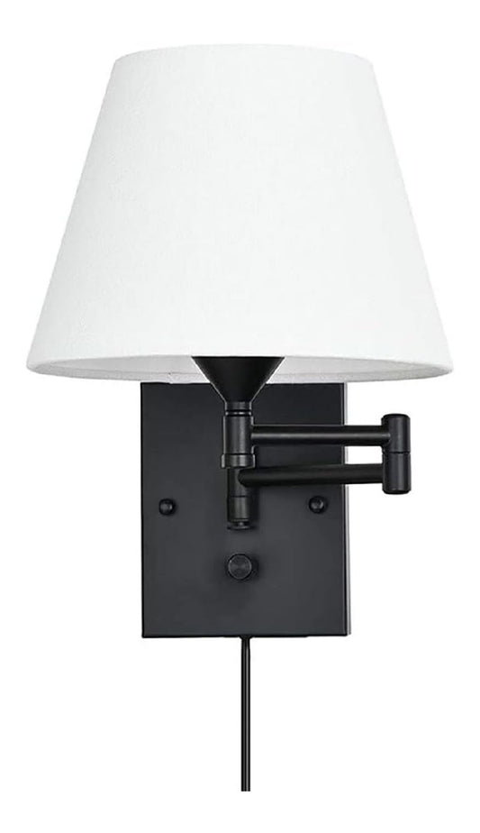 Applique da parete Lampada Parete Creativa Tessuto, Lampada nero