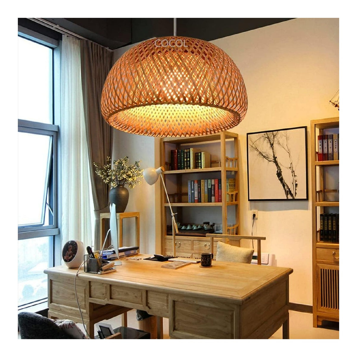 Plafoniera da soffitto 45 cm regolabile rame