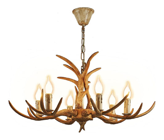 Lampadario decorativo 90 cm stile vintage nero
