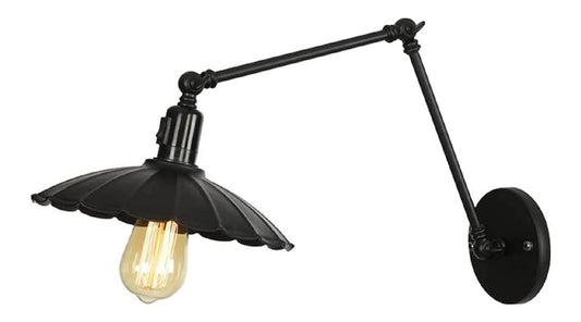 Regolabile applique da parete struttura in metallo nero