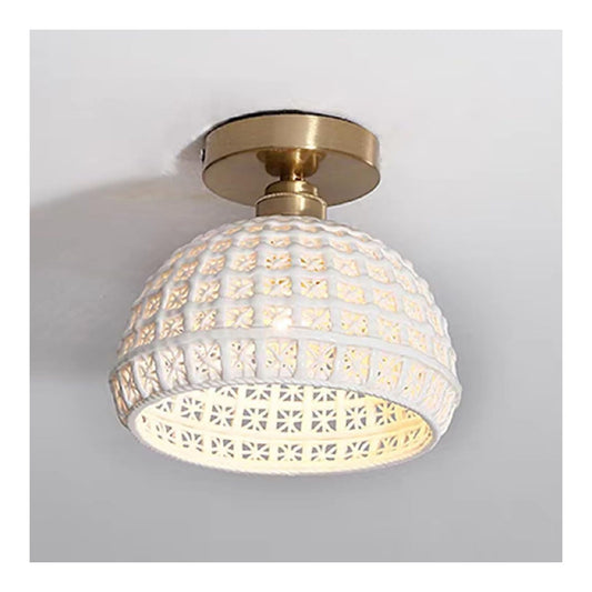 Dimmerabile plafoniera da soffitto struttura in metallo oro