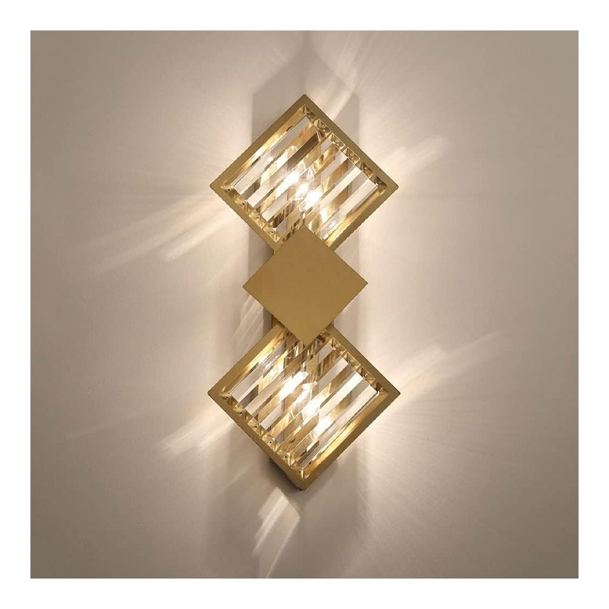 Applique da parete Lampada parete geometrica della parete oro