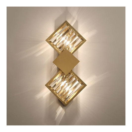 Applique da parete Lampada parete geometrica della parete oro