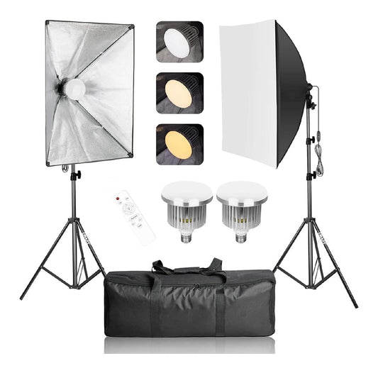 Led integrato softbox fotografico nero