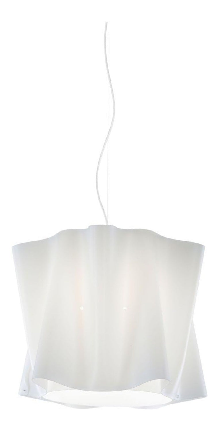 Lampada a sospensione 159 cm struttura in metallo bianco