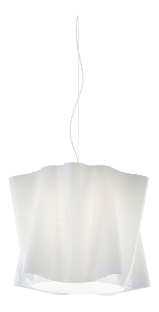 Lampada a sospensione 159 cm struttura in metallo bianco