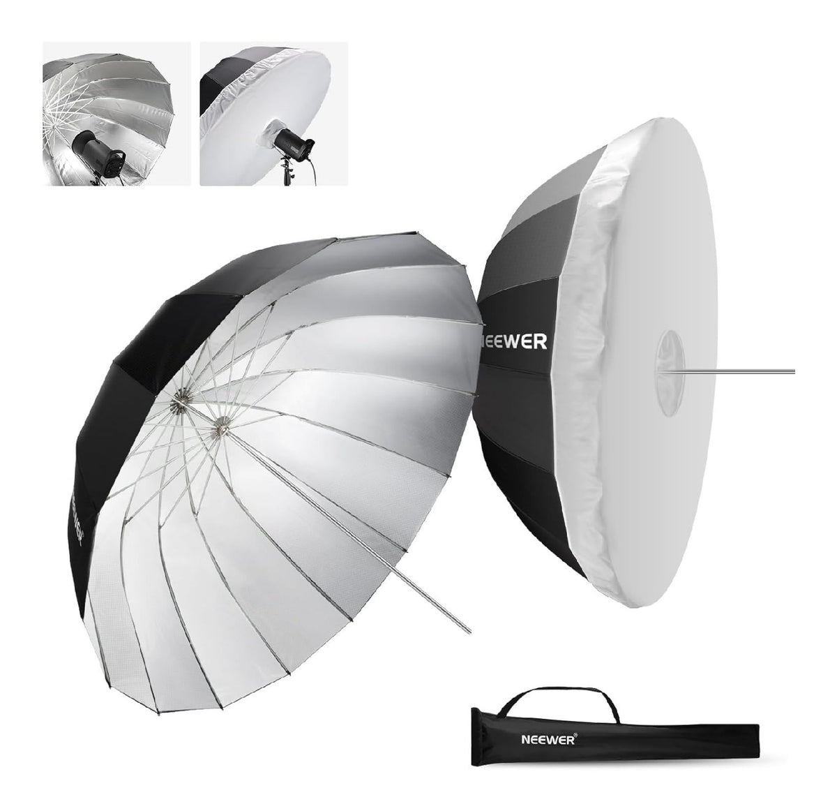 Luce video LED nero