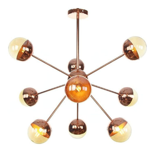 Plafoniera da soffitto dimmerabile stile vintage oro