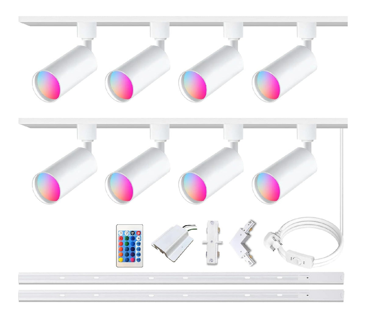 Illuminazione per interni Illuminazione Binario Faretti Rotaie Tipo bianco