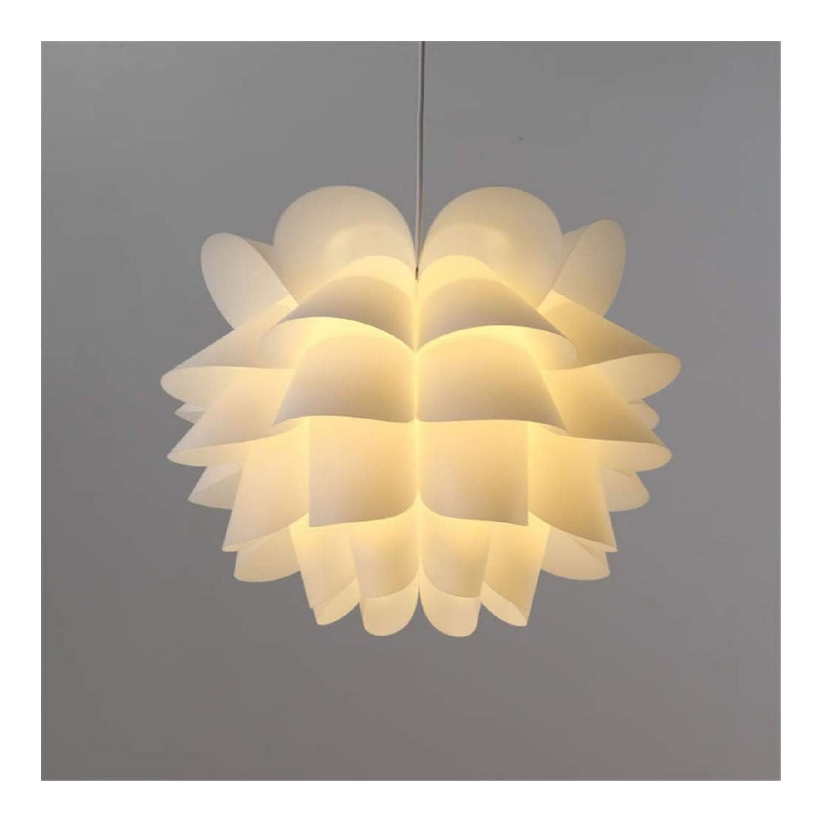 Lampadario decorativo Lampada sospensione paralume loto, lampada nero
