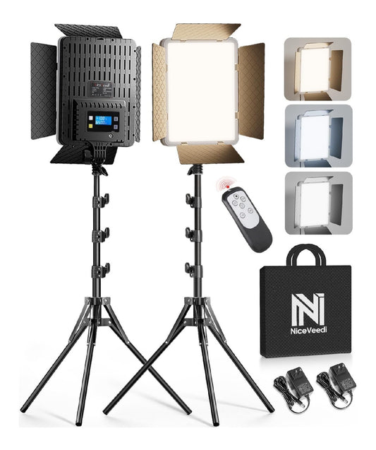 Luce video LED dimmerabile regolabile rame