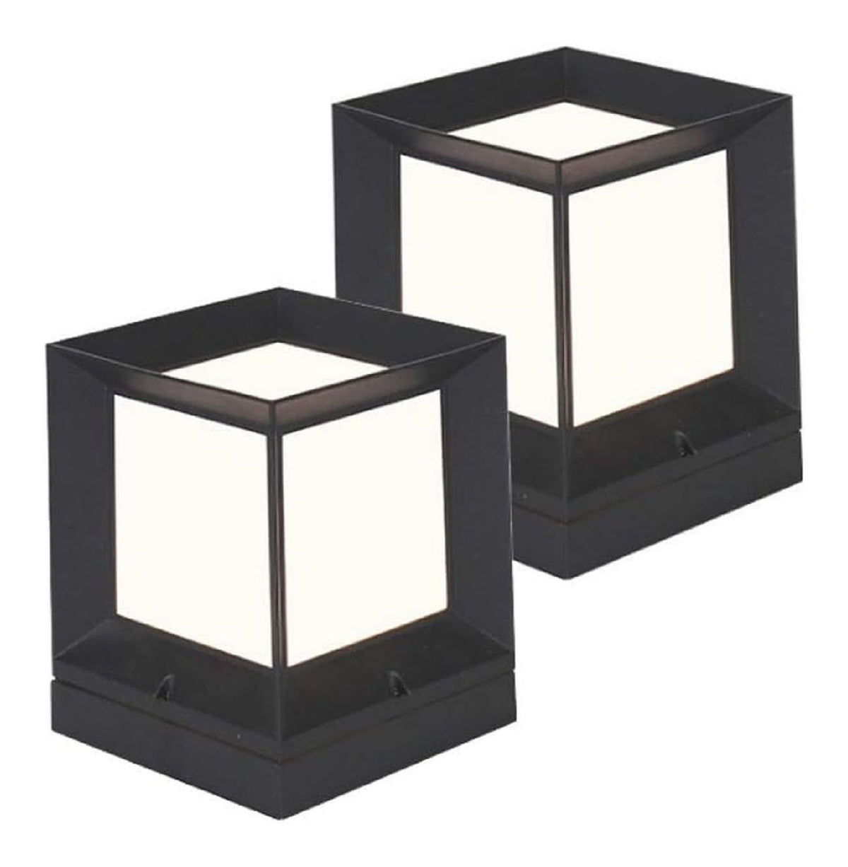 pack moderna Prato Paesaggio colonna in alluminio struttura in metallo nero