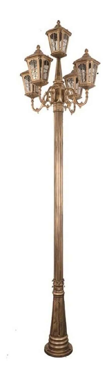 Illuminazione per esterni con vetro in alluminio bronzo