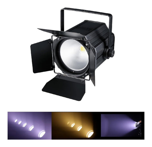 Luce scenica LED regolabile in alluminio bianco