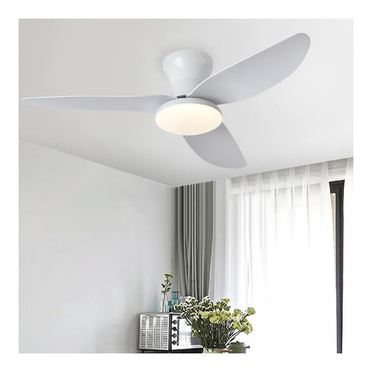 Ventilatore da soffitto con luce dimmerabile regolabile bianco con telecomando linea minimalista