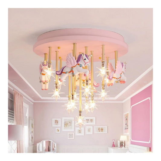 Plafoniera da soffitto dimmerabile regolabile rosa