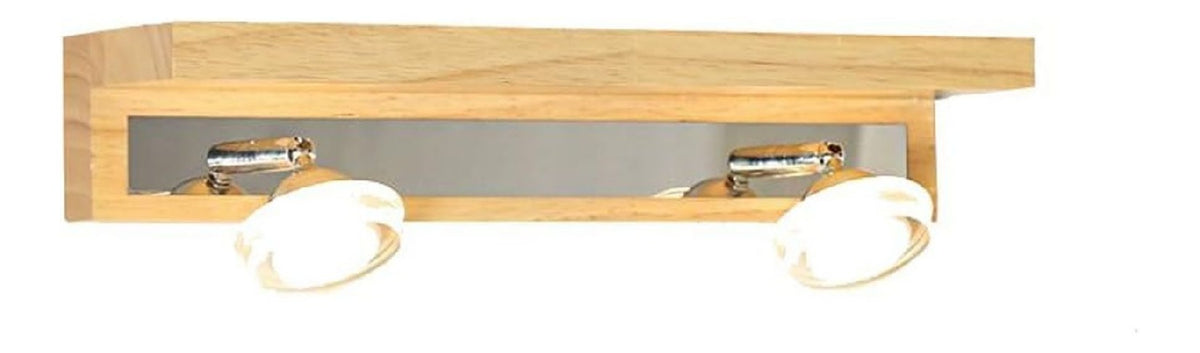 Applique da parete dettagli in legno LED integrato nero