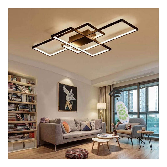 Plafoniera da soffitto dimmerabile con telecomando bianco