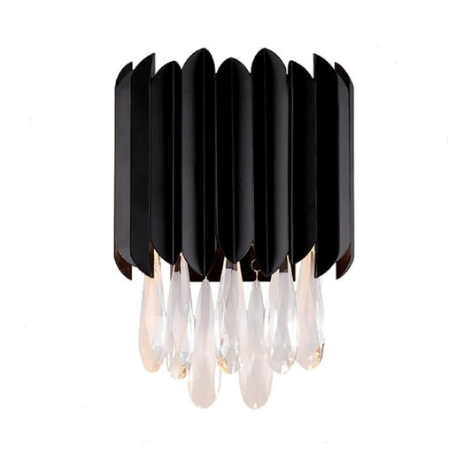 Lampadina con cristalli LED oro Applique parete cristallo luci
