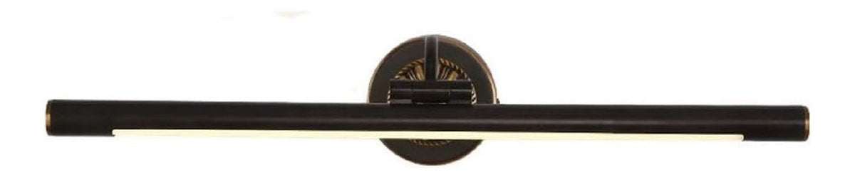 Illuminazione a parete regolabile finitura ottone nero