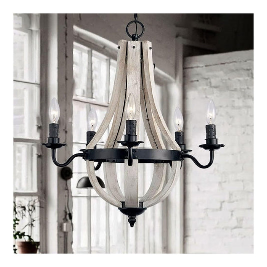 Lampadario decorativo stile vintage nero