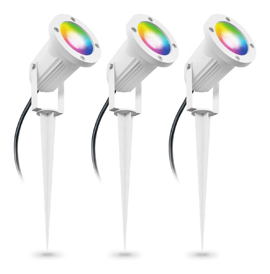 Illuminazione per interni linovum CARI faretti giardino bianchi bianco
