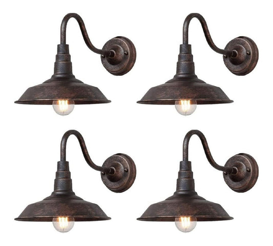 Applique da parete struttura in metallo stile vintage nero linea minimalista