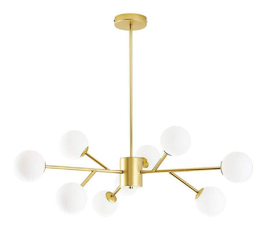 Lampadario da soffitto Ramo Albero Palla Molecola Fagioli nero