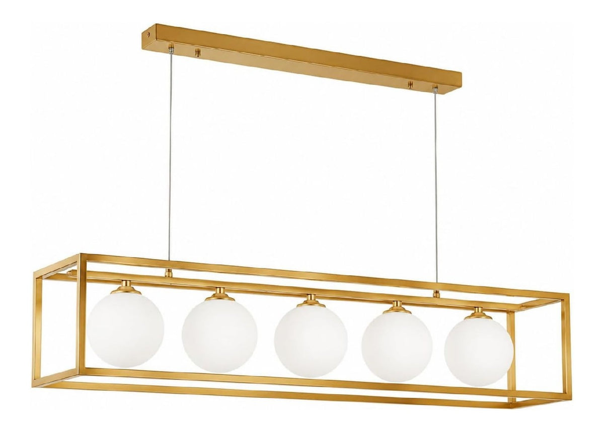 Lampadario a soffitto design geometrico oro