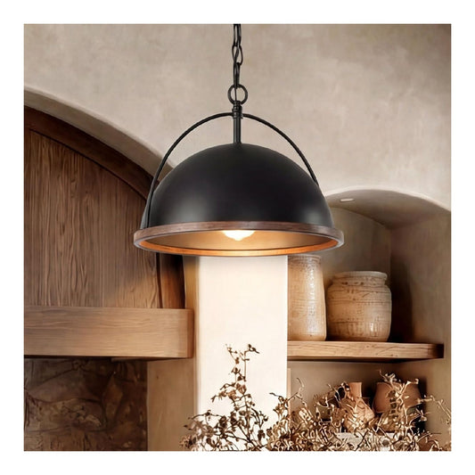 Plafoniera da soffitto 33 cm regolabile nero