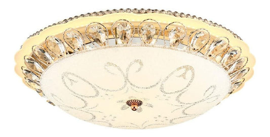 Plafoniera da soffitto dimmerabile regolabile bianco con diffusore in vetro