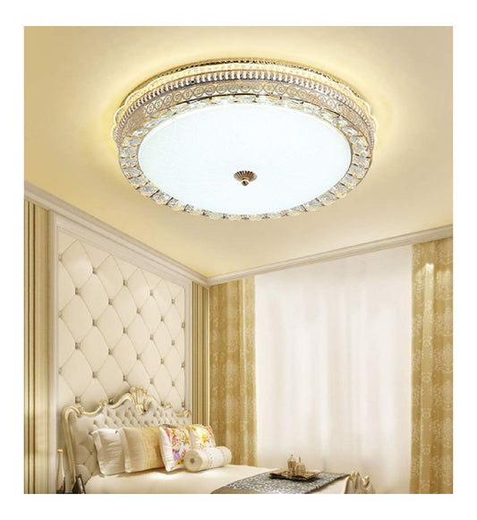 Illuminazione sospesa Elegante plafoniera cristallo dimmerabile telecomando bianco