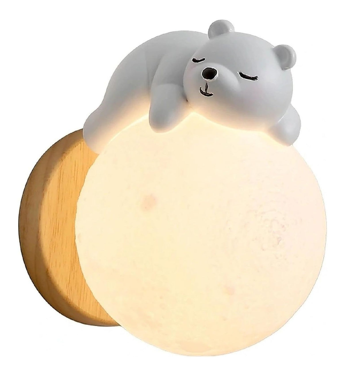 Illuminazione a parete Generico Lampada luna applique parete nero