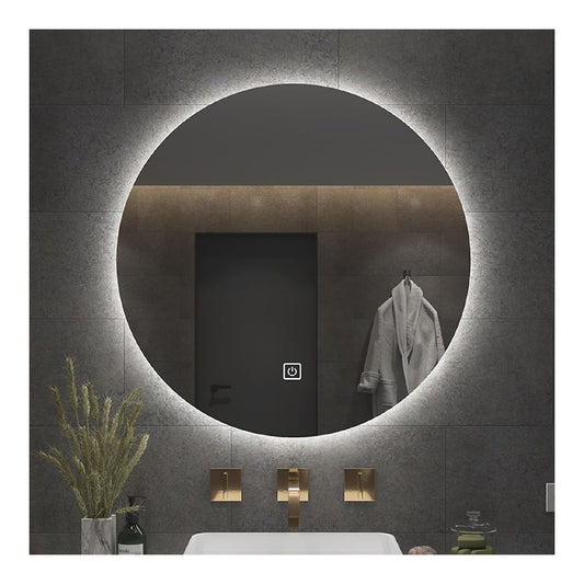 Lampada da parete Specchio Bagno Illuminato, Specchio Senza nero